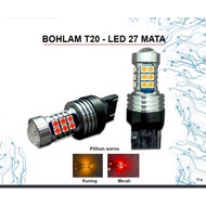 MERAH T20 7443 RED CAR STOP LED BULB I T20 7440 YELLOW CAR TURN LED BULB