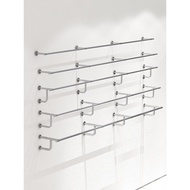 Wall-Mounted Clothing Store Underwear Rack Genuine Hanging Display Rack Shelf Stainless Steel Silver