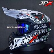 HELM JPX CROSS FOX1 X13  PEARL WHITE GLOSS PAKET GANTENG GOOGLE SNAIL HELM JPX KLX ORIGINAL HELMET MOTO TRAIL SUPERMOTO HELM FULL FACE MOTO CROSS TERBAIK TERMURAH