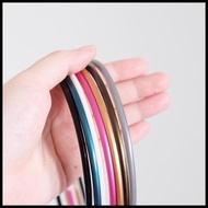 Figv metallic plain hairband small (squared) - original imported Korean plain headband c6x0