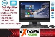 Dell OptiPlex 24 7440 AIO PC/Core i7/32 GB RAM/1TB M.2 SSD/1TB HDD/ 23.8  FHD IPS Screen/Win10 Pro 3