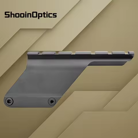 Shooin Optics Saddle Scope Mount For Remington 870 Shotgun 20mm Picatinny Weaver Rail Base For Red D