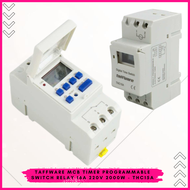 MURAH COD Taffware MCB Timer Programmable Switch Relay 16A 220V 2000W / Timer otomatis digital lampu