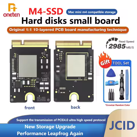 JCID New M4 Mac Mini SSD Internal Hard Disk 2TB/1TB 10-Layered PCB Solid State Drive for MAC MINI Hi