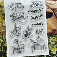 s 0881-79 Music Series Owl Transparent Seal Crystal