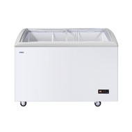 ตู้แช่แข็งฝากระจกโค้ง HAIER SD-332DP สีขาวCURVED GLASS FREEZER HAIER SD-332DP WHITE **สินค้าแนะนำ**