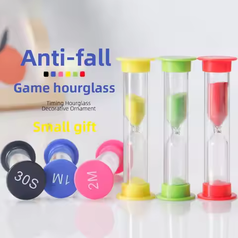 6PCS Hour Glass Sand Timer Desk Decorating Table Decoration and Accessories Hourglass Children Decor