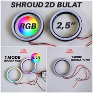 HP AE Cob Led 2D 2.5 Inch 3 Inch RGB App Angel Eyehp 2.5 Inch BiledRing