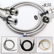 SHUISHA 304 Stainless Steel Toilet Bidet Spray Hose Shower Head Braided Extra Long Bathroom Water Tube Extension Replacement Flexible Pipe