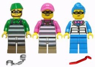 [積木實驗室]全新 樂高 LEGO 60314 60316 小偷 壞蛋 囚犯 條紋三人組 城市系列
