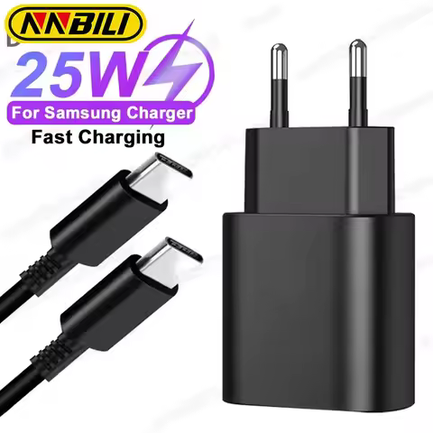 NNBILI PD 25W Fast Charger For Galaxy S23 S22 S21 S20 S10 Note 10+ Ultra Note 10 20 Fast Charging Ty