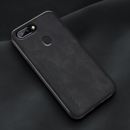 Fashion Soft TPU Shockproof Casing Oppo R11S R11 R9S R9 Plus Skin Feel PU Leather Back Cover Full Protection Case