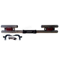 Toyota Unser Fourth Generation F60 F70 F80 (1997-2004) Rear Bumper Kangaroo Bar Stainless Steel Complete Set With Light, Bracket &amp; Exhaust Pipe