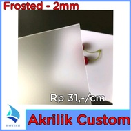 Akrilik Custom 2mm Satin Frosted Acrylic Laser Cutting Marga Cipta