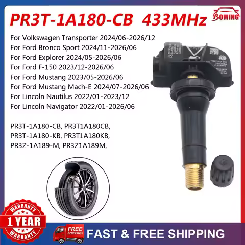 PR3T-1A180-CB PR3T-1A180-KB PR3Z-1A189-M TPMS Tire Pressure Monitor Sensor 433MHz For Volkswagen Tra