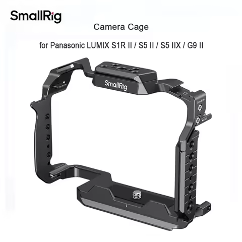 SmallRig S1R Cage for Panasonic LUMIX S1R II / S5 II / S5 IIX / G9 II w HawkLock Quick Release w Arc