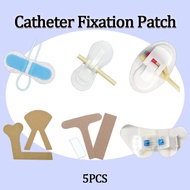 5PCS Medical Sterile Catheter Fixation Patch Nasogastric Tube Fixation Patch Butterfly Buckle Fixing