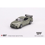MINI GT 1/64 #697 NISSAN SKYLINE GT-R R34 TOMMYKAIRA R-Z MILLENIUM JADE