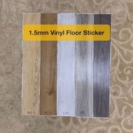 1.5mm Vinyl Floor Sticker (Size: 6” X 36”) Self-Adhesive Vinyl Flooring (54sf/Box-36pcs)