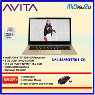 AVITA LIBER V14  Intel Core i5 14" Laptop (i5-10210U/8GB/512GB SSD/WIN10)