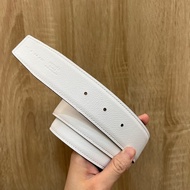 Hermes 白Epsom皮金棕雙面用皮帶