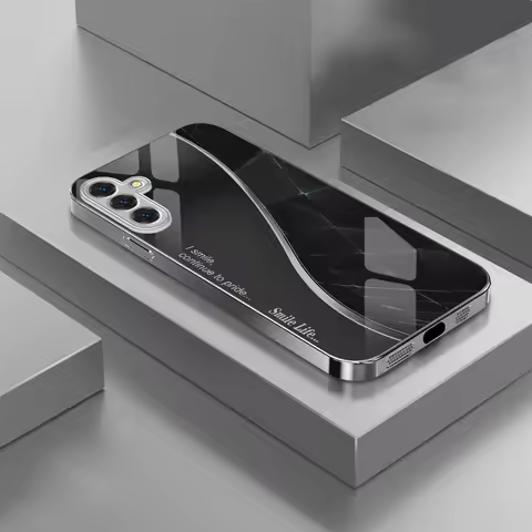 Suitable For [Samsung Galaxy A55 A01 A02 A12 A03 A23 A04 A05 A05S 5G ] Net Plating Glass Phone Case 