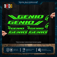 Cutting Stiker Genio Variasi Sepeda Sticker Frame Aksesoris Body Mtb Lipat