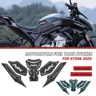 FOR CFMOTO 675NK 675 NK 2025 Motorcycle Rubber Tank Pad Sticker Side Tank Pad Anti Scratch Decal Non
