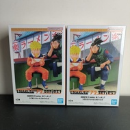 Naruto: Naruto Uzumaki and Iruka Umino Eating Ichi-Raku Ramen Anime Figurines (2-Piece Set)