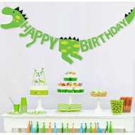 Happy birthday Dinosaur-Shaped Banner 3d Dinosaur Banner/