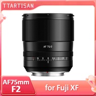 TTArtisan AF 75mm F2 Full Frame Auto Focus Lens Portrait Fixed Focal Length For Fujifilnm XF XM5 XT5