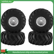 [in stock]4Piece 68X32Mm Big 1.0 Metal Wheel Rim Rubber Tire Tyre Replacement Accessories for 1/24 R