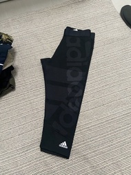 Adidas black yoga pants 黑色 7分褲 單車褲 瑜珈褲