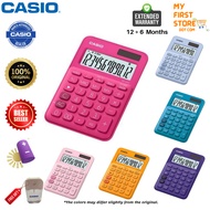 Genuine Casio MS-20UC Red/Pink/Green/Blue/Orange My Style Colorful Mini Desk Type Calculator 12 digi