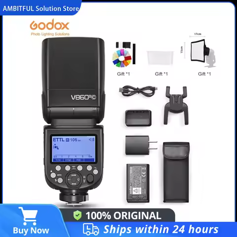 Godox V860III V860III-C V860III-N V860III-S Speedlite Camera Flash TTL 2.4G HSS Flash for Canon Sony