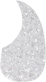 Musiclily Self Adhesive Teardrop Acoustic Guitar Pickguard for Martin D28 Style guitar,White Pearl