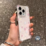 Simple Flowers Four-corners Phone Case For Honor X9 X9A X9B X9C Smart X8 X8A X8B X8C X7A X7B X7C X7D