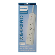 PHILIPS 飛利浦 4開6插USB電源延長線 CHP4760WA/96