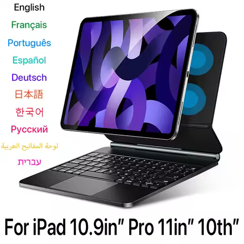 Magic Keyboard Case For Ipad 10 Air 4 5 Pro11 12.9 Smart Bluetooth Wireless Keyboard Ipad Case Acces