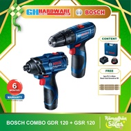 Bosch Combo Set GSR 120LI & GDR 120LI ( Bosch GSR120LI + Bosch GDR120LI) CORDLESS DRILL / DRIVER / I