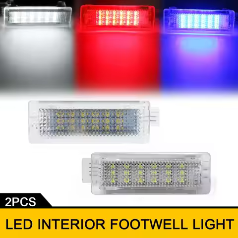 2Pcs LED Interior Footwell Courtesy Lights For BMW I3 I01 Z4 E89 E85 E86 X6 F16 F86 E71 E72 X5 F15 F