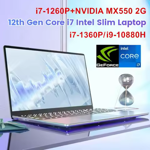 2026HOT SALE 15.6 Inch Gaming Laptop i9 i7 13620H 1260P MX550 4G IPS Fingerprint Office Ultrabook Sl