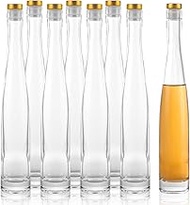 Oungy 8 Pack Glass Bottle 12 oz Glass Bottles with Lids (375 ml) for Wine Beverages Drinks Oil Vineg