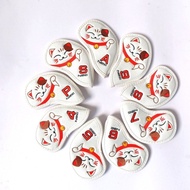 Golf Iron Cover, Club Cap Cover, Golf Lucky Cat Embroidered Iron Cover, 9 Pieces/set Waterproof Club