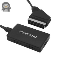 Scart to HDMI Converter HD Adapter Cable for TV Monitor, Projector, DVD Player, VHS, STB, Xbox