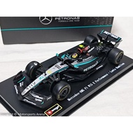 [Ready Stock Special Offer] 1: 43 Bburago F1 2024 Mercedes W15 #44 Lewis Hamilton