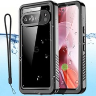 Cho Google Pixel 9 Pro XL trường hợp không thấm nước được xây dựng trong miếng bảo vệ màn hình 360 đ