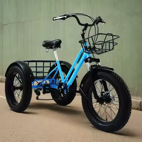 20 inch MTB fat tire pedal tricycle 7 speed off road Fatbike high carbon steel frame leisure elderly