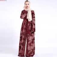Ramadan Dubai Embroidery Abaya Islam Arab robe Women Wea Abaya Cloak Mum abaya dress Mumah Fashion M