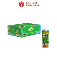 Thùng 24 hộp sữa lúa mạch ngũ cốc Nestlé MILO teen bữa sáng ít đường (200ml)